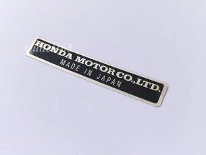 HONDA MOTOR CO LTD Decal Plate Name Emblem ATC70 SS50 S110 P50 C50 Civic Prelude - Picture 1 of 3