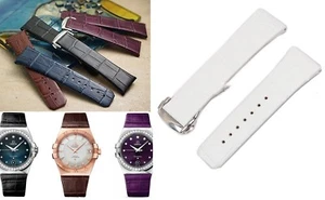Genuine leather strap band bracelet 23mm (FITS) Omega constellation Double Eagle - Picture 1 of 8