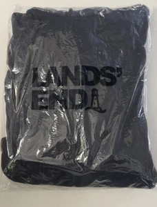 Lands' End Men's Thermacheck 100 Fleece Quarter Zip Pullover Navy Blue Large NWT - Picture 1 of 3