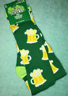 Womens St Patricks Day Socks Beer Mugs Knee High 5-9 St Pattys Irish