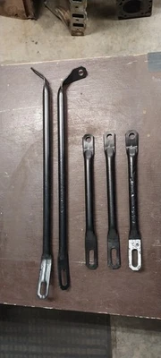 1971 1972 Cutlass 442 Front Bumper Brace Rods Blasted & Powder Coated OEM - Image 1 of 4