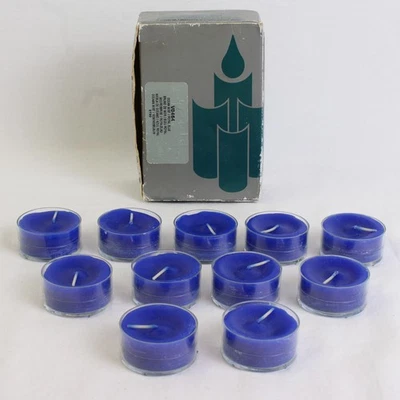 Lot De 11 Bougies Tealight Partylite Océan Mist Bleu Royal V0464 - Photo 1/4