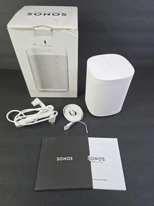 SONOS One A100 Gen 2 Speaker White w/ Box & Instructions Works PERFECT LOOK !! - Picture 1 of 24