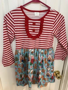 Neu ohne Etikett Mädchen Zuckerstange Urlaub Kleid. Langarm Pullover Urlaub - Bild 1 von 6