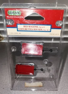 Lemax Red Wagons Accessory New - Picture 1 of 1