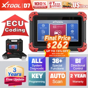 XTOOL D7 OBD2 Sistema Completo Escáner de Diagnóstico Herramienta Bidireccional Programador de Llaves - Imagen 1 de 13