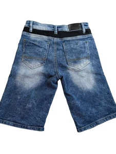 Southpole Youth Size 10 Slim Ribbed Distressed Jean Shorts - Picture 1 of 7