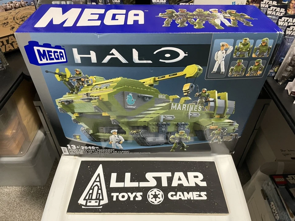 MEGA Halo Infinite Set UNSC Elephant Sandnest Tank SEALED - Image 1 of 4