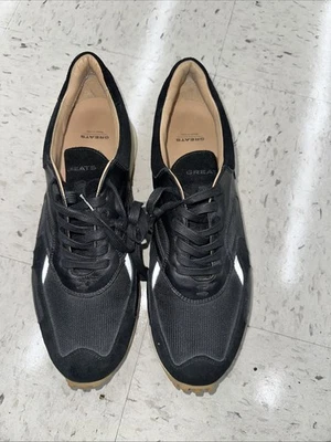 Zapatos/Zapatillas Greats Pronto Para Hombre Hechos en Italia Talla 11 EU 44 Negro/Marrón Foto 1 de 4