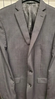 $595 Bar iii Mens Slim Fit Wool Sport Coat Gray Suit Jacket Blazer 44L NEW - Image 1 of 4