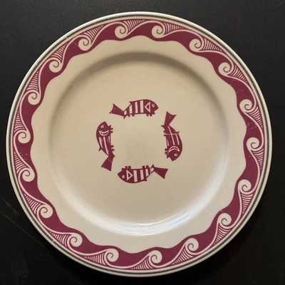 Pipestone Ancient Mimbreno Indian Santa Fe Dining Car Chop Plate 11” Charger HLC - Image 1 of 4