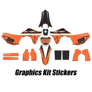 Custom Dirt Bike Vinyl Fairing Graphics Sticker NET For CRF 450 2015-17 18 19 - Picture 1 of 14