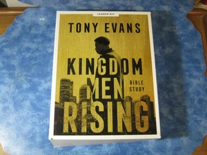 KINGDOM MEN RISING BIBLE STUDY LEADER KIT Tony Evans BOOK Bible Study Book DVDs - Picture 1 of 5