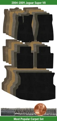 Juego de alfombrillas Ultimat personalizadas para Jaguar Super V8 2004-2009 (5 piezas) #TED Foto 1 de 4