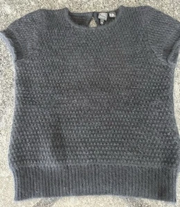 Worth Wool Angora Nylon Blend Women’s Short Sleeve Sweater M - Picture 1 of 7