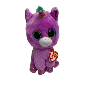 Neu Ty Beanie Boos Plüsch lila Rosetta Stofftier Puppe Spielzeug Einhorn 6 Zoll groß - Bild 1 von 4
