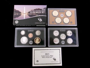 2013 US Mint Constitutional and America The Beautful Silver Proof Set. USPC13BB - Picture 1 of 9