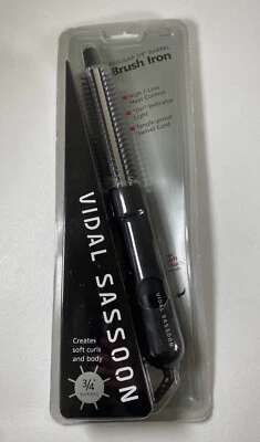 Vidal Sasson Curling Brush Iron 3/4" Barrel Vintage New In Box 2000 Model VS123C - Image 1 of 4