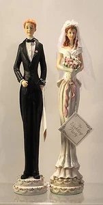 Ganz Braut und Bräutigam Hochzeit Party Figuren 11" - hoch Neu im Karton - Bild 1 von 8
