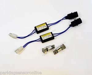 2x 501 W5W T10 Side Light Bulbs 3 LED White 15W 6000K CANBUS + Resistors - Picture 1 of 1