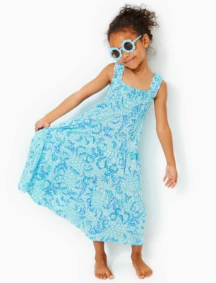 NWT LILLY PULITZER SIZE SMALL MINI HADLY MAXI DRESS *GOOMBAY GROOVES* - Image 1 of 3