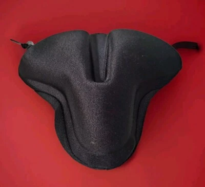Велосипедное гелевое сиденье Serfa дизайн с глубокими канавками спортивное черное для велоспорта - Изображение 1 из 4