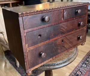 Antique Miniature Victorian Dresser Set Chest of Drawers Salesman Sample Empire - Picture 1 of 14