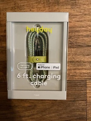 Heyday IPhone IPad USB-C 6 Ft Charging Cable - Case Of 12 - Image 1 of 3
