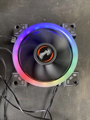 Rosewill 120mm Fans  ( SINGLE PACK) Quiet Dual Ring True RGB LED DF1202512RFMN - Image 1 of 3