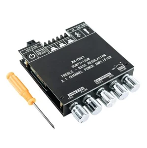 Bluetooth 5.0 50w+50w+100w 2.1 Channel Subwoofer Amplifier Board Tpa3116d2 Hifi - Picture 1 of 7
