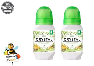 Authentic Crystal Mineral Deodorant Roll-On, Vanilla Jasmine 2.25 fl oz (2-PACK) - Picture 1 of 5