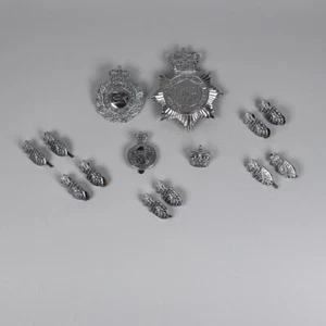 VINTAGE POLICE BADGES COLLAR CAP HELMET DEVON & CORNWALL CONSTABULARY - Picture 1 of 14