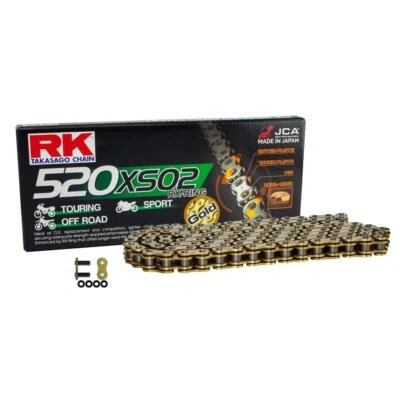 RK Gold RX-Ring 520 XSO 106 Link Chain to fit Suzuki GS250 T T/X 1979-1980 - Image 1 of 4