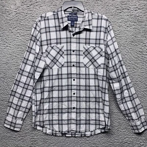 American Rag Shirt Mens L Large Black Combo Plaid Dual Pocket Button Up LS - Picture 1 of 6