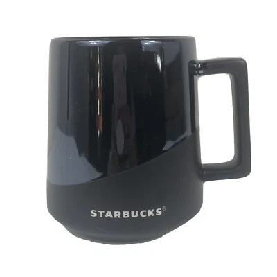 Starbucks Brown Matte Gloss Coffee Mug Metallic 2017 Ceramic 14 Oz Chunky - Image 1 of 4