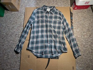 Vintage Field And Stream Flanellhemd Herren XL grün kariert Outdoor Pattentaschen - Bild 1 von 9
