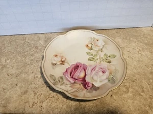 Vintage R S Germany 8" Rosa Rose Dekorative Porzellan Teller Schale - Bild 1 von 4