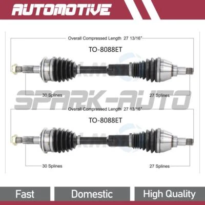 Conjunto de eje delantero CV para Toyota Sequoia 2002 2003 2004 2005 2006 2007 Foto 1 de 2