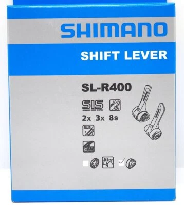 Juego de palancas de cambio Shimano Claris SL-R400 Downtube 2/3x8 velocidades para cuadro de acero Foto 1 de 4