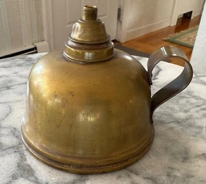 Antique Brass Candle Oil Lamp - Picture 1 of 5