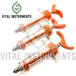 3 Dose Syringe 20mL Unbreakable Plastic Graduated Regulator Livestock Veterinary - Picture 1 of 1