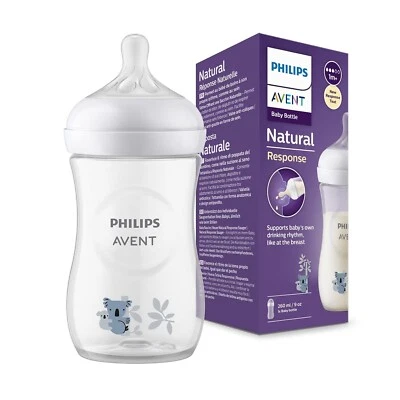 Babyflasche Philips Avent Natural Response 260 ml ab dem 1. Monat, Koala-design - Bild 1 von 2
