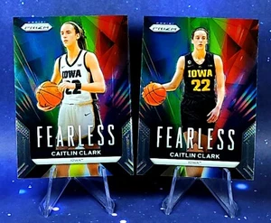 2024 Panini Caitlin Clark Fearless SP Black Jersey & White Jersey Iowa Hawkeyes - Bild 1 von 16