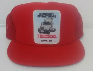 Kenworth of Baltimore Joppa MD Snapback Mesh Trucker Hat Cap Red - Picture 1 of 7