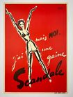 Lingerie poster 'Bas Scandale' 1950's vintage original Facon Marrec
