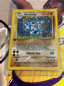 Pokémon TCG Machamp Base Set 8/102 Holo 1. Edition Holo Rare Top Zustand - Bild 1 von 9