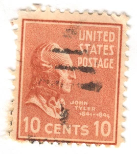 USA - 1938 - Presidential Issue - John Tyler - 10C - #21 - Picture 1 of 1