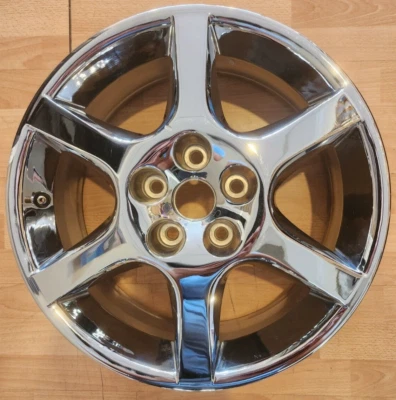 17" NISSAN ALTIMA FACTORY CHROME OEM ALLOY WHEEL 17x7 2002-2004 - Image 1 of 4