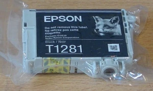 Cartucho de tinta negro genuino Epson T1281 sellado al vacío de la caja Fox ORIGINAL OEM - Imagen 1 de 6
