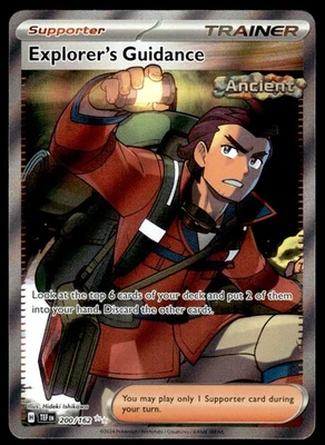 Pokemon TCG SV05: Temporal Forces #200/162 Explorer's Guidance NM - Image 1 of 2